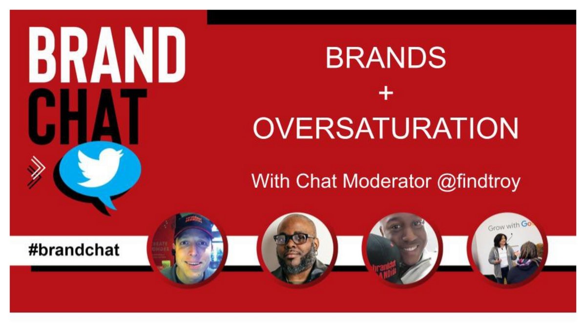 mariaduron's tweet photo. Today on #brandchat we focus on BRANDS + OVERSATURATION .  @FindTroy is today's chat moderator!

Please join in at 11 am ET/ 10 am CT/ 8 am PT for this week's chat!  #branding #marketing https://t.co/4lp9s7AJaY