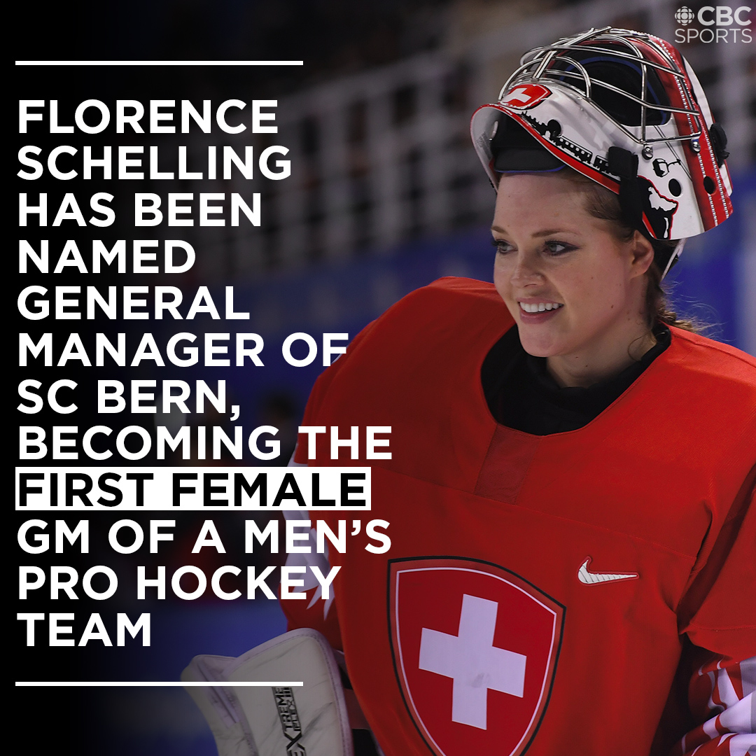 hockeynight's tweet photo. Swiss national team goalie Florence Schelling has been named GM of Swiss hockey powerhouse SC Bern https://t.co/9rLbDW4wpp