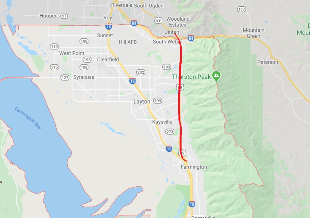 1/ Utah DOT's #1 priority is expanding US 89 and turning it into a limited-access highway. This project encapsulates some key transpo problems. - State DOT's don't respond to auto growth; they create it.- Highways don't pay for themselves.- The highway justification cycle.
