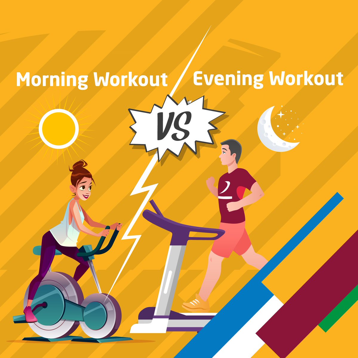 Morning workout online vs afternoon