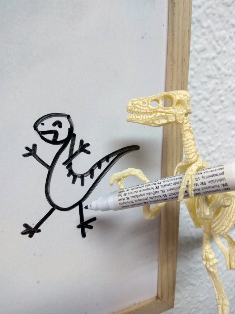 SharpTeethGames's tweet image. Boney entertains himself at home drawing dinosaurs 🦖✏️
So cute! 😍
#gamedev #IndieGameDev #indiedev #indiegame #Boney #Drawing #StaySafeStayHome #MeQuedoEnCasa