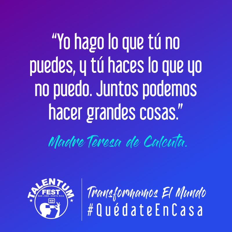 TALENTUMFEST's tweet photo. Si trabajamos juntos, las cosas serán más fáciles y mejores!
#TeamWork https://t.co/U0q9BtALo0