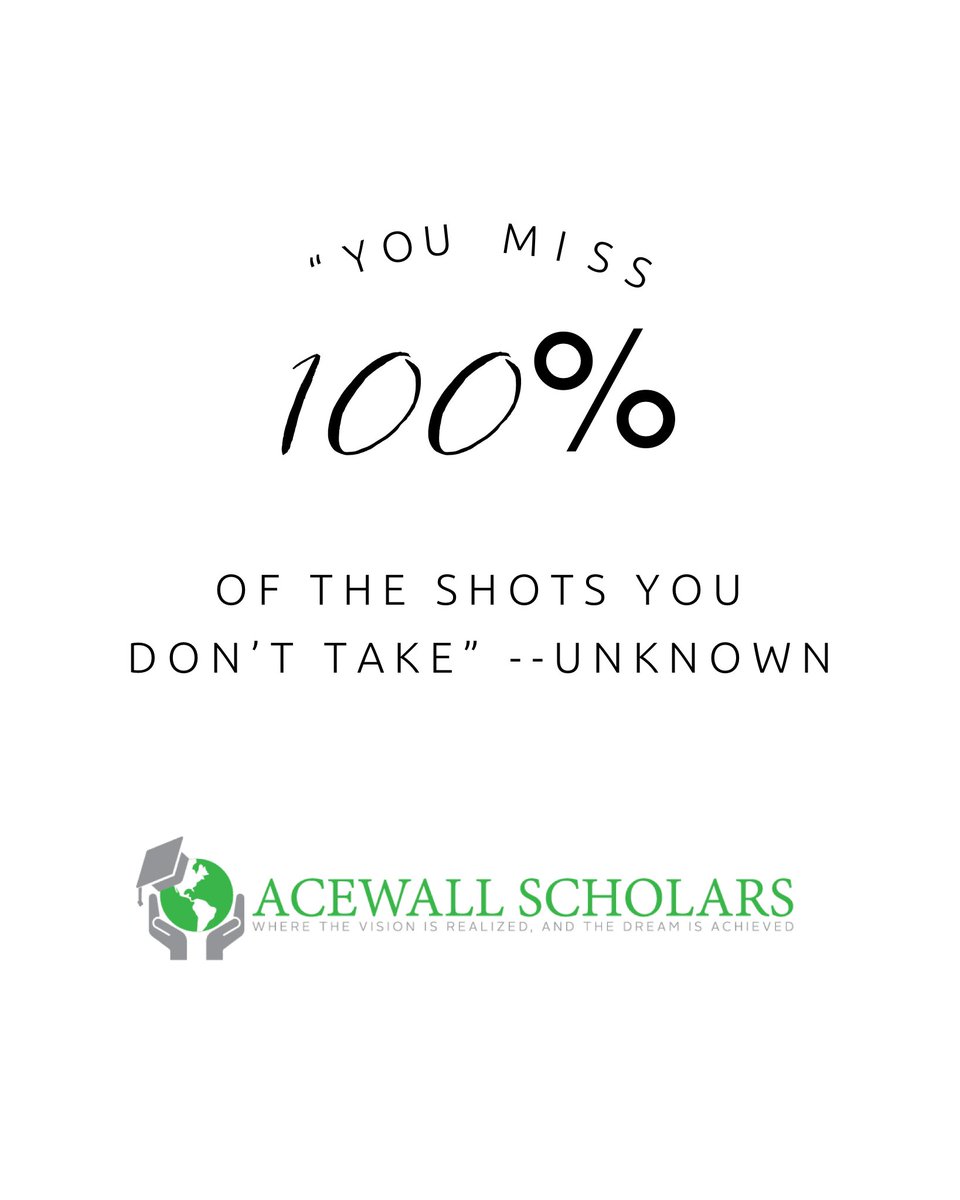 Try new things and take chances, because you'll never know what could come out of it!

Make sure to visit our website at acewallscholars.com for more information on our tutoring services!