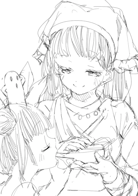 #牛乳を注ぐ袿姫様 