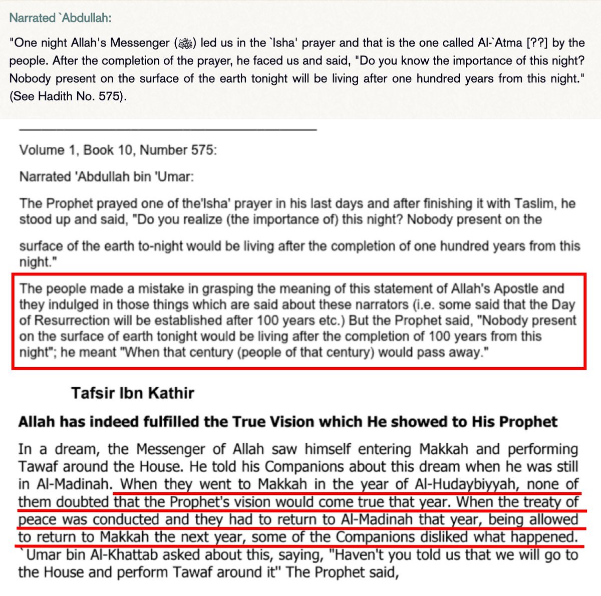 (4/7) Prophet Muhammad ﷺ prophecies were misinterpreted by occasionally, Ibn Kathir has written about this and so to has Muhammad Muhsin Khan: https://twitter.com/DanJaww/status/1247261528992161795?s=20