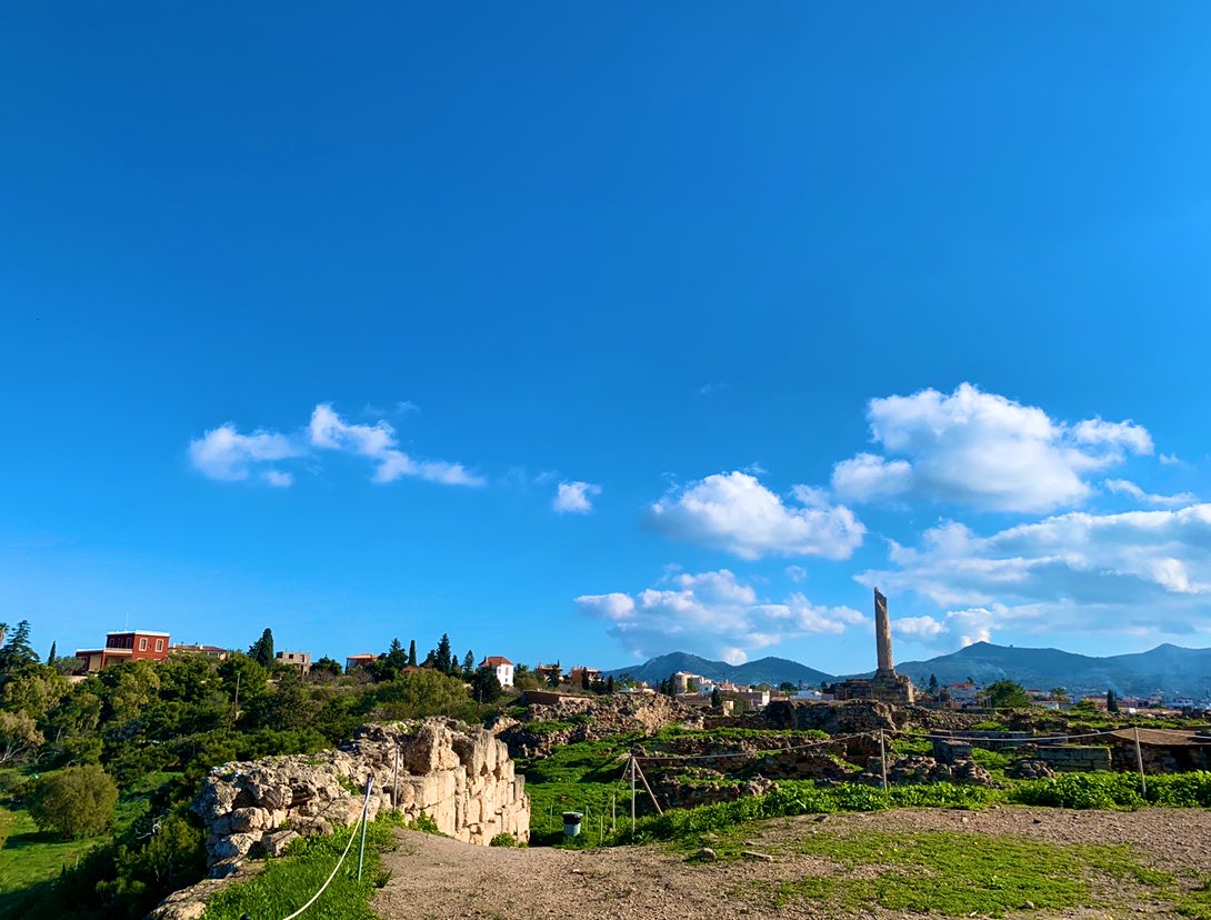 The port of Aegina is also the site of Kolonna, the island’s main ancient settlement. Named for this single column left standing from the Temple of Apollo, Kolonna is also one of the most spectacular Middle Helladic sites: a large fortified settlement with monumental buildings!