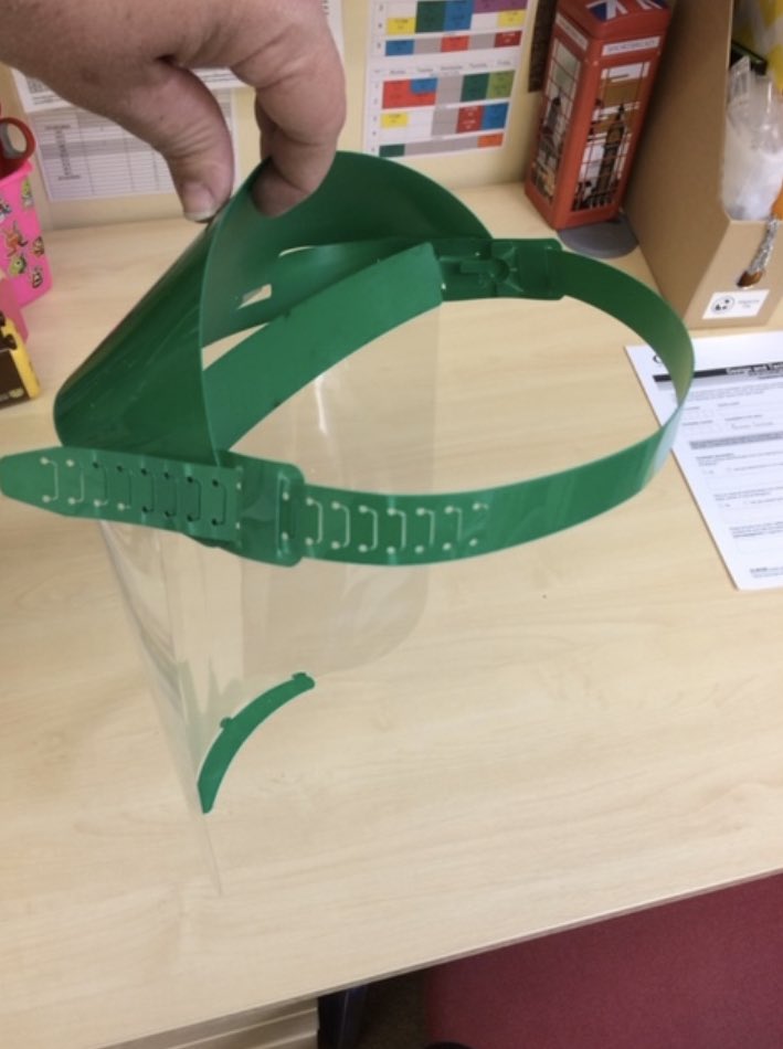 GMS_PE's tweet photo. Thank you to Mr Taylor and the DT team for making 23 Face Shields for the @NHSuk. They have been given to a local GP to distribute. @WycombeHighSch @Borlase @JHGSHW @rgshw @Becky_High @CressexCSchool @BourneEndAcad @PipersCornerSch get involved!! #supportingourhealthheroes https://t.co/Sl8ZvjdNSk