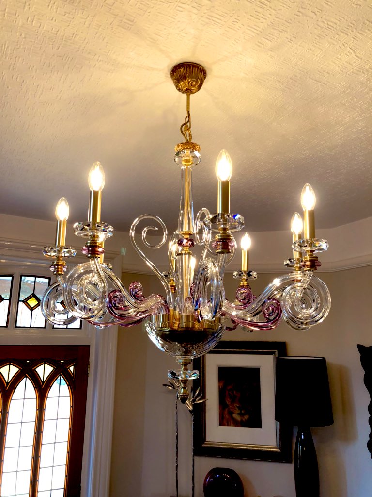lightingrepairs's tweet photo. All clean and sparkly and didn’t fall off the ceiling 😂 #restoration #sussex #lighting #repairs #horsham and I didn’t even need to leave the house 👍🏻 #happywifehappylife https://t.co/KF8tLc6jed
