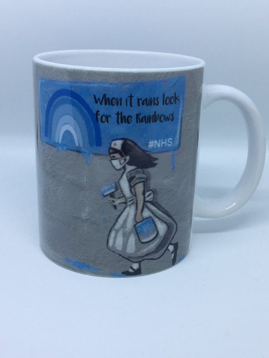 Excited to share this item from my #etsy shop: NHS Rainbow Original Nurse Art Mug/ NHS gift / Healthcare worker gift / Hug In A Mug. #mug #giftfornhsstaff #mugsfornurses #nhsmug #art #rainbowmug #originalart #healthcareworker etsy.me/2XqNcs1