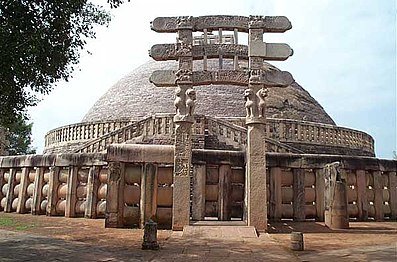 Ashoka was born to Bindusara and his another wife named Dharma hi n 304 BCE.He was 18 years old when he was sent to Ujjain as a Viceroy. After serving there, he was sent to Taxila to quell a revolt, which his elder brother Susima could not do.Image of Sanchi Stupa