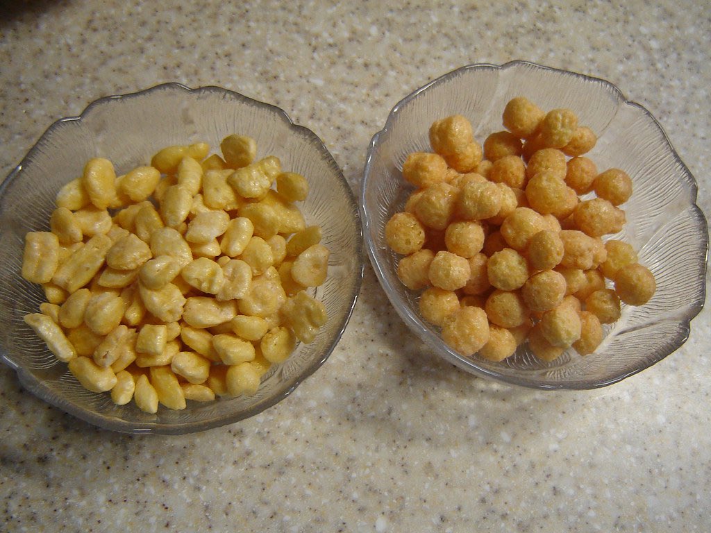 Last night I was kept awake because I learned Corn Pops in the US are a completely different recipe and texture than Canadian ones.