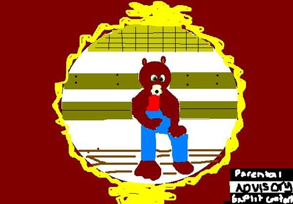 Kanye West - The College Dropout  @kanyewest  #AlbumsInMSPaint