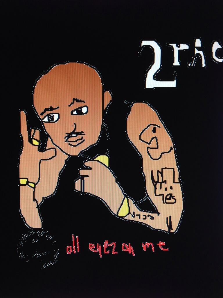 2pac - All Eyes on Me  #AlbumsInMSPaint