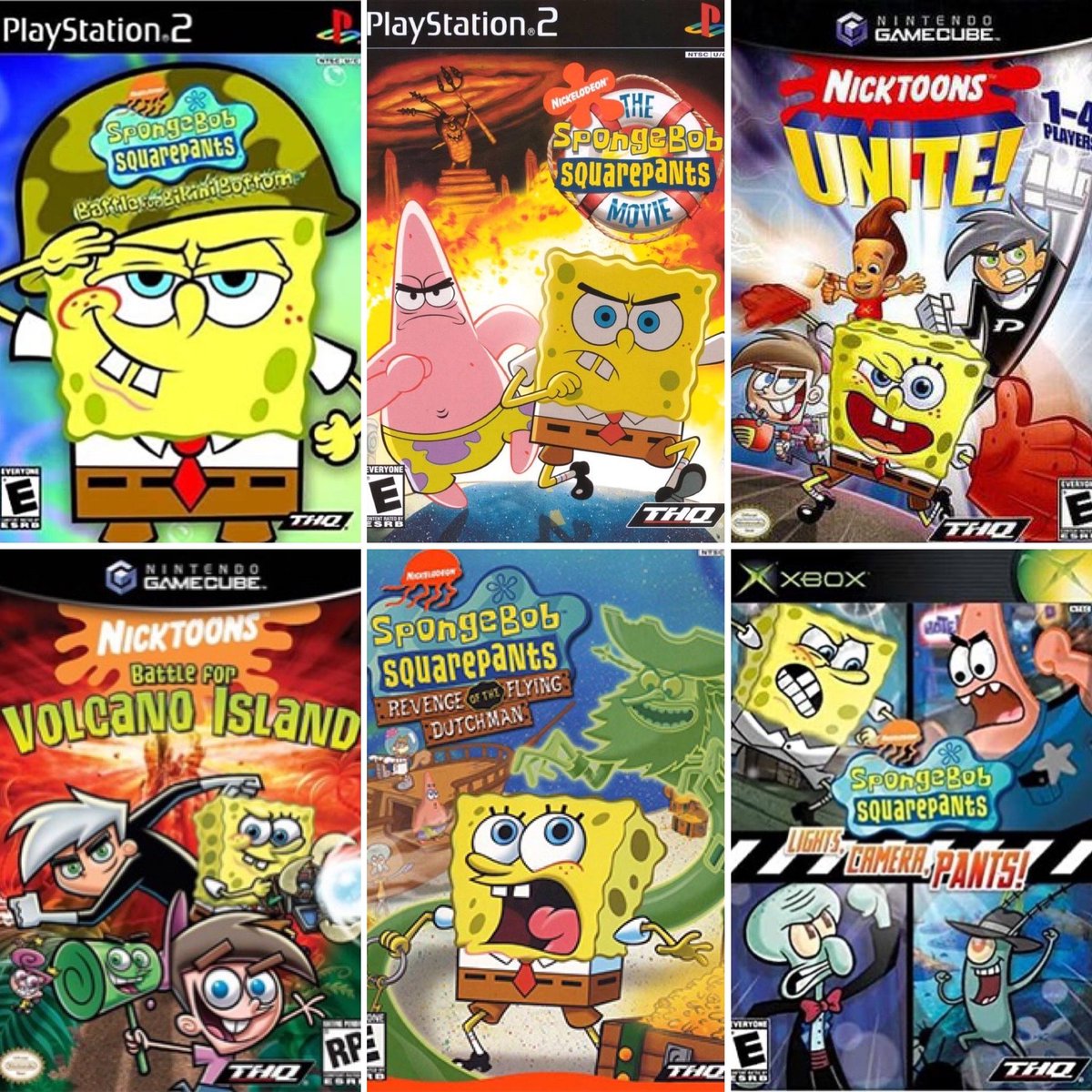spongebob video games