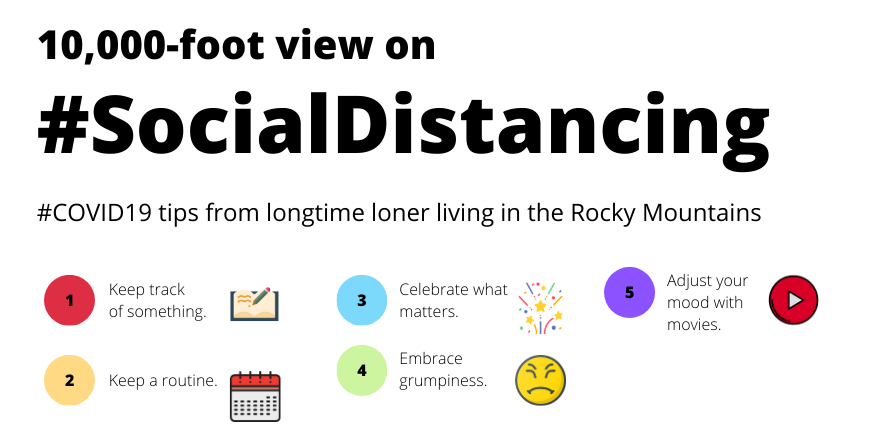 LMasc492's tweet photo. You’re staying safe and #SocialDistancing during #COVID19, but how to stay sane? @npr reports on tips from Billy Barr, who has lived alone in the #RockyMountains for nearly 50 years. https://t.co/EbYP7sJxdn #VCUCOVID19comm https://t.co/Ek3QQZ8y92