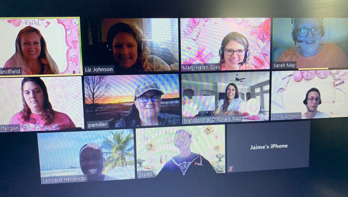 johnsonanneliz's tweet photo. No #WFH challenges here!  America’s Recruiting team hosted a virtual baby shower for Cristina today with virtual baby shower backgrounds, nursery tour and scavenger hunt!  What a great #BMClife! 🍼 💝 https://t.co/05Lh5fMOOK