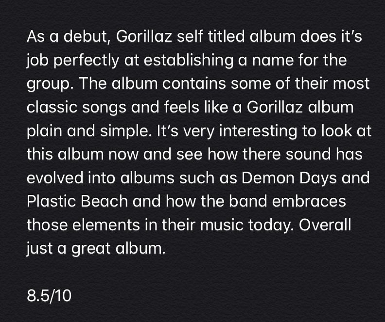 3. Gorillaz (2001)