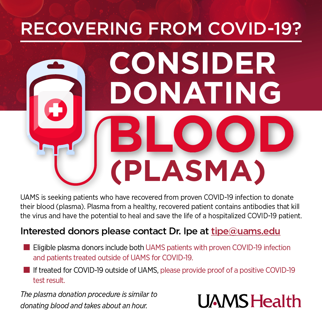 Plasma from a healthy, recovered patient contains antibodies that kill the virus and have the potential to heal &amp; save the life of a hospitalized #COVID19 patient!
