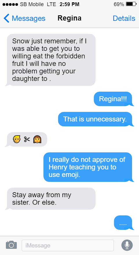 SinfulHeroine's tweet photo. When Regina finds out you've been asking around about Zelena.
Is it jealousy?
#SnowQueen #WickedSnow https://t.co/EgjoovNRGn
