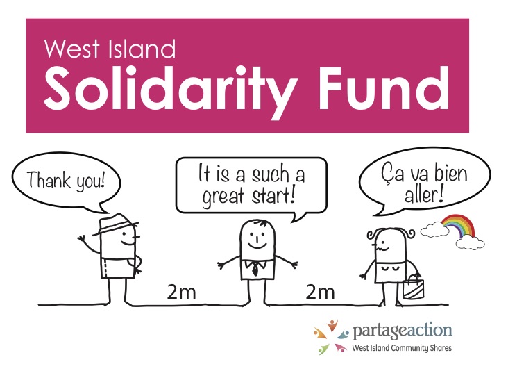 In less than three weeks, the #WISolidarityFund of <a href="/WICSPartage/">Community Shares</a> raises over $150,000 thanks to the generosity of West Islanders,as well as major donors including the Trottier Family Foundation,<a href="/PfizerCA/">Pfizer Canada</a> , <a href="/CentraideMtl/">Centraide du Grand Montréal</a>, <a href="/DesjardinsCoop/">Desjardins</a> Ouest-de-l’Île, and @MerckCanada. Thank you!