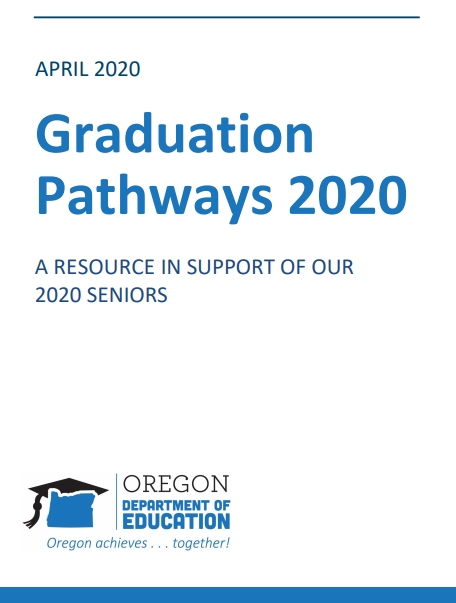 New graduation guidance from @ORDeptEd just released: Seniors will receive pass/incomplete credit based on their grades as of March 13. Read the guidance: oregon.gov/ode/students-a… #oredu #COVID19