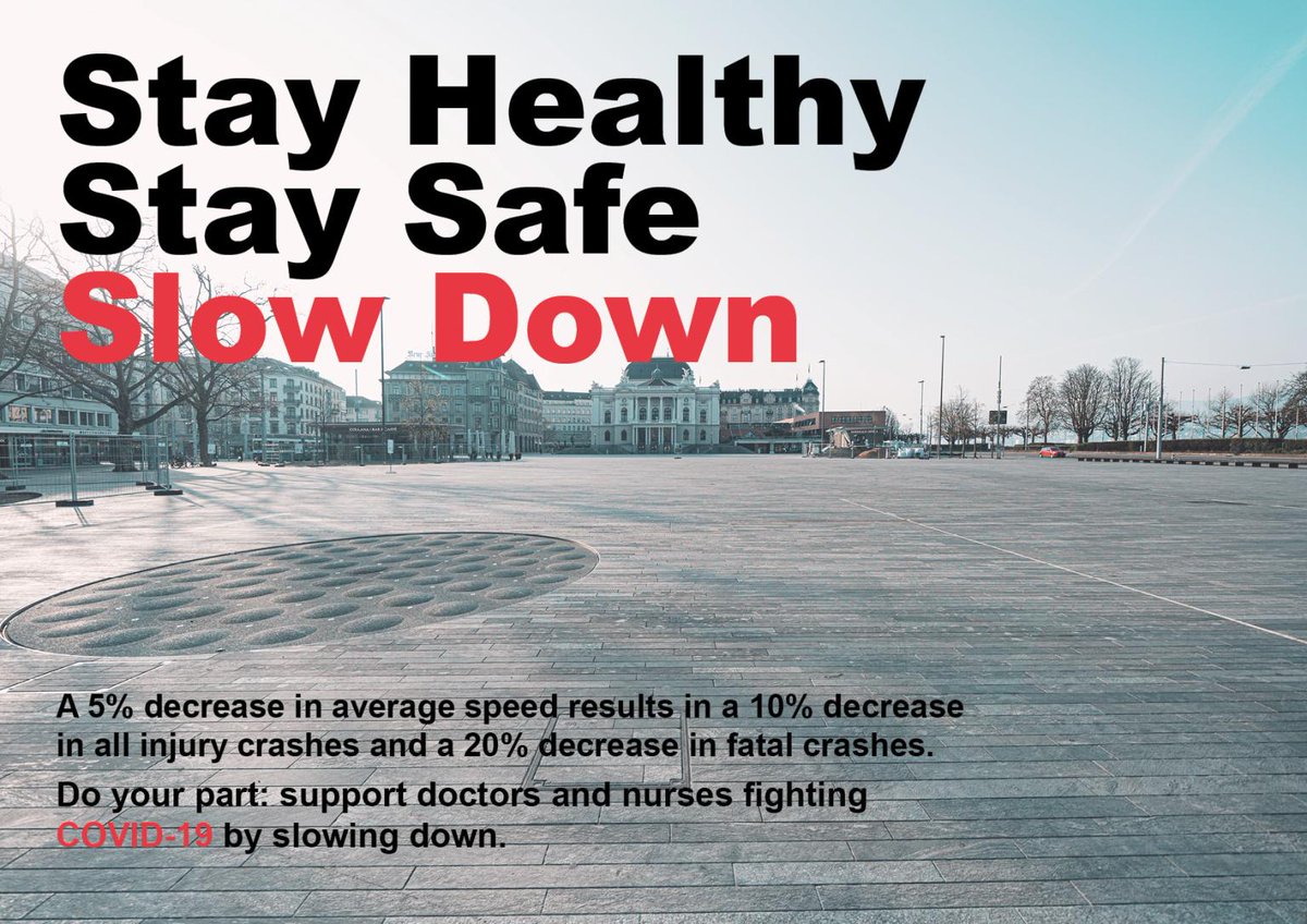 Do your part: support doctors and nurses fighting #COVIDー19 by slowing down.