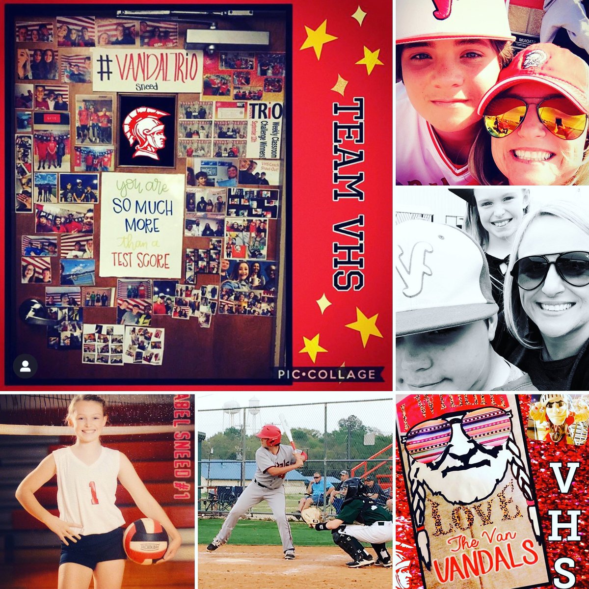 Eis4English's tweet photo. VHS Virtual Spirit Week Day 3, VANDAL PRIDE DAY!!! I love supporting all our VANDALS, but I sure am partial to my three!!! #wearevan #teamvhs #winningeverystudent https://t.co/9hHJtGcYvj