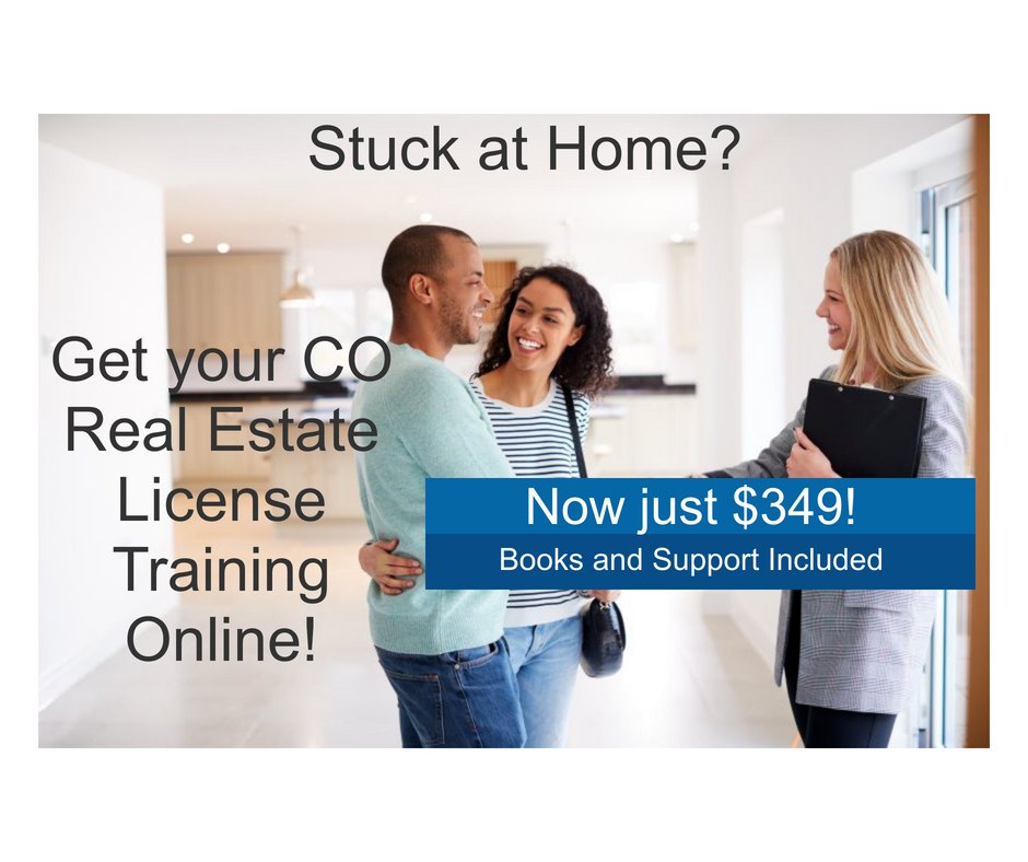 AmDreamRealSch's tweet photo. Stuck at Home?  Get your CO Real Estate License - Train online now!
https://t.co/FedcZ8Rn32 https://t.co/fRsSgBkQ1m