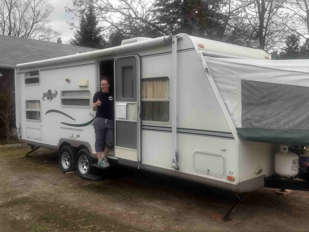 I know it’s not a picture of a slate roof...but this trailer has put a roof over a frontline worker’s head so she can self isolate from her family. One of our co-workers figured since all the campgrounds were closed why not loan it to someone who could really use it!
