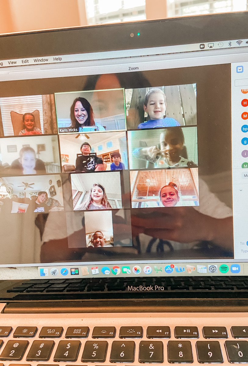 These sweet smiling faces will make any morning wonderful !!! SO thankful for technology and #Zoom for making this possible! #SudduthAtHome #CreatingCommunity #GoJackets