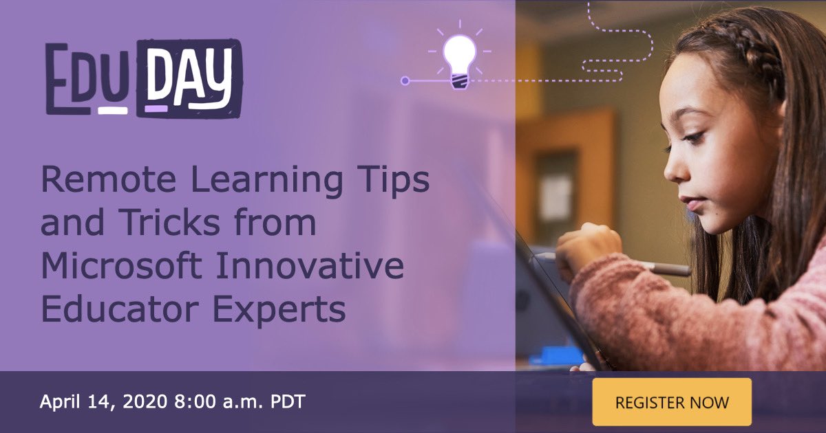 genially's tweet photo. Remote learning tips and tricks with @sdelafosse, @tzaraujo and @jjpaganc on Monday, April 14! Learn how #MIEExperts are supporting their students with powerful tools, including Genially <3 @MicrosoftEdu  Sign up here 👉🏻https://t.co/v8rNuQ1Xiz https://t.co/auXCuPrWCr