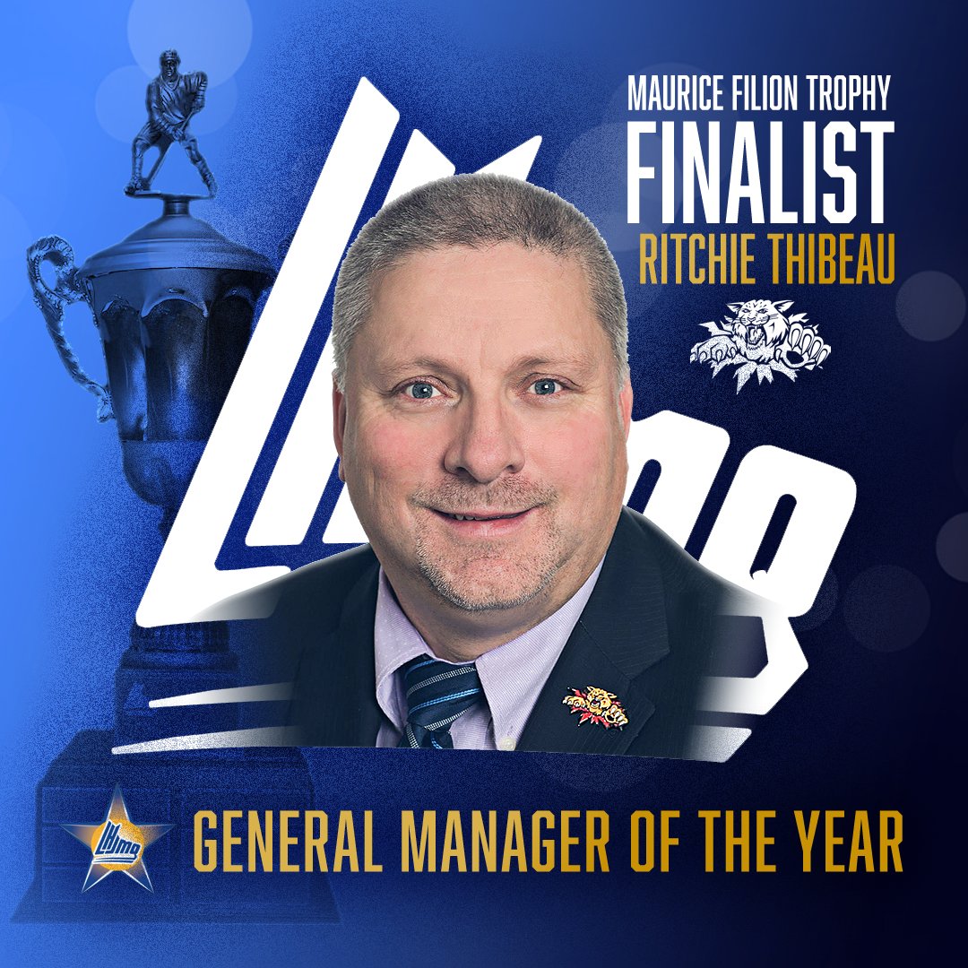 monctonwildcats's tweet photo. Wildcats General Manager Ritchie Thibeau built an Eastern Conference powerhouse this season and was recognized with a nomination for the @QMJHL' s Maurice-Filion Trophy as GM of the Year.
https://t.co/rBkp9Ssg2W
#DefendTheDen https://t.co/AV5fT4N9Vn