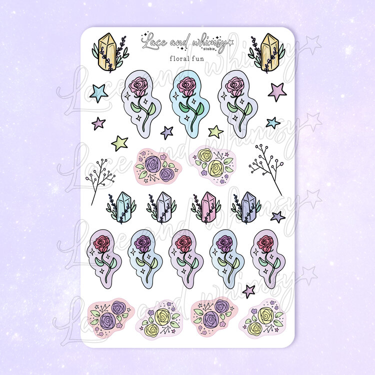 I sell lots and lots of sticker sheets for journaling & such...  https://www.laceandwhimsy.com/the-sticker-shop?category=Sticker+Sheets✩