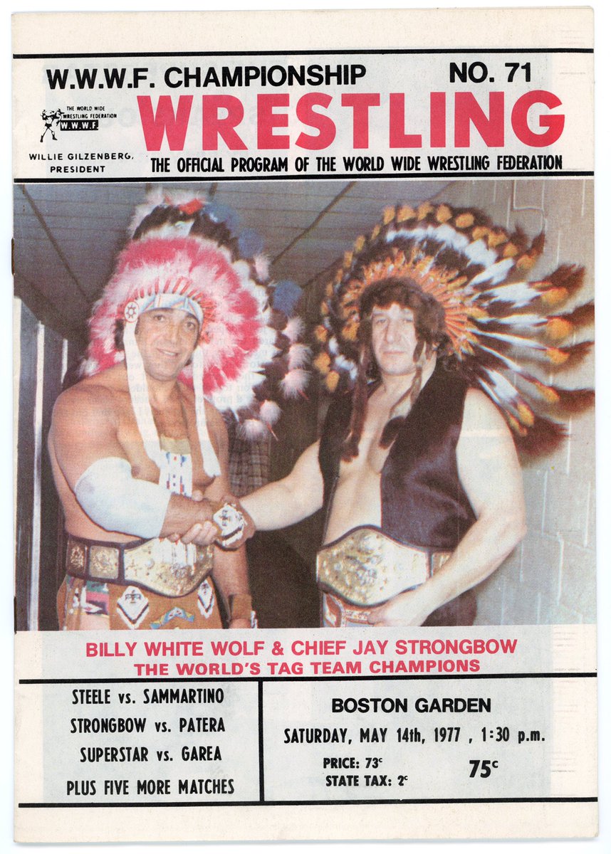 May 15, 1977 at The Boston Garden. Although originally scheduled for Saturday the 14th as indicated on the program, this was pushed back a night due to the Stanley Cup finals.