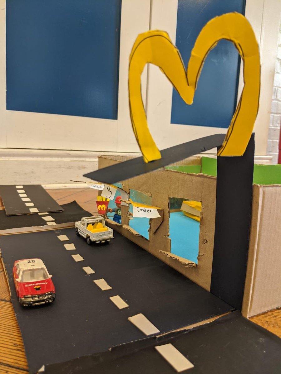 ArkGlobeAcademy's tweet image. Our #community class students made this fantastic model town out of cardboard including a drive-through and supermarket. Thank you Ms Rose for supporting their creativity #communityclass @ArkSchools
