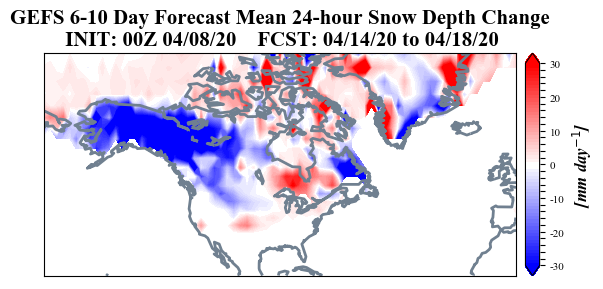 judah47's tweet photo. April (and November) are the new January! Strong ridging centered in the Gulf of Alaska will force troughing accompanied by below to much below normal temperatures across the Eastern US &amp; Canada next week. There's even a chance of #snow in the Great Lakes/Northeast with the #cold https://t.co/ZgdxKjMMfK