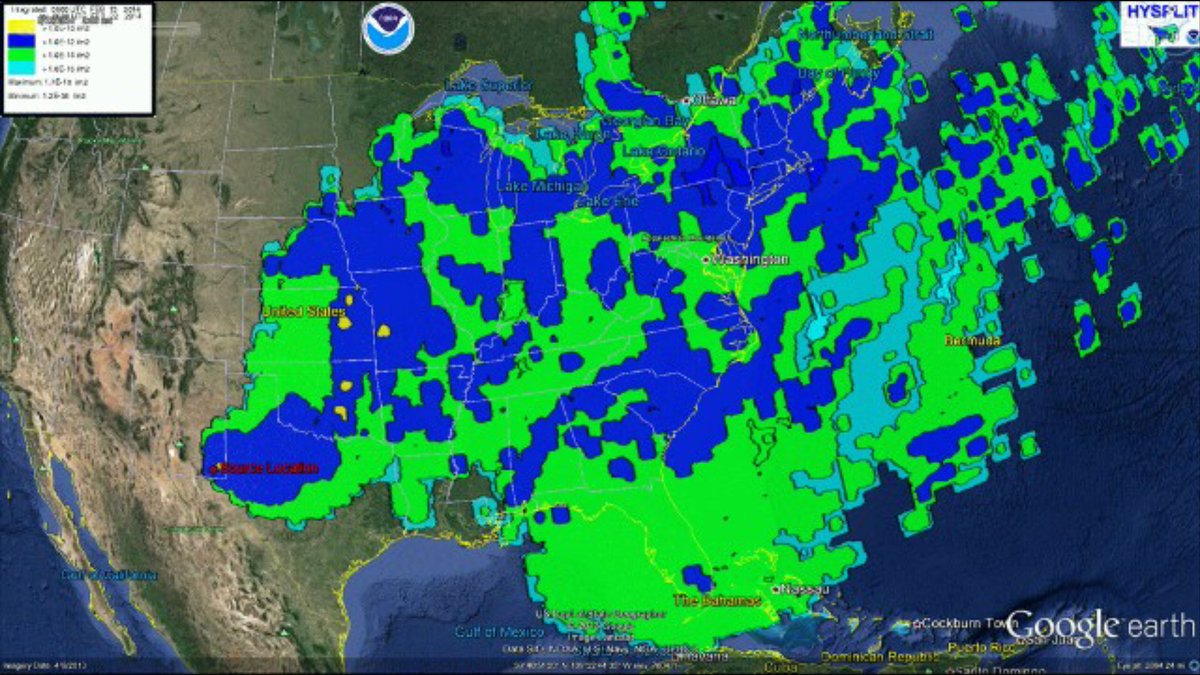 fukumeltdowns's tweet image. #DoYouKnowWIPP
Plutonium-239 and Americium-241 dispersion map #WIPP #Fallout
#WeCanSeeRadiation