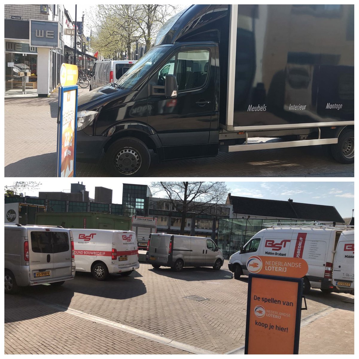 Ook vandaag weer bijna meer bestelauto's in het voetgangersgebied in Oss dan op p-terreinen! Naast verrommeling en blokkade winkels vooral ongewenste barrières om '1,5 meter regel' aan centrumbezoekers te kunnen garanderen! #verdrietig #centrumoss #coronapreventie #handhaving