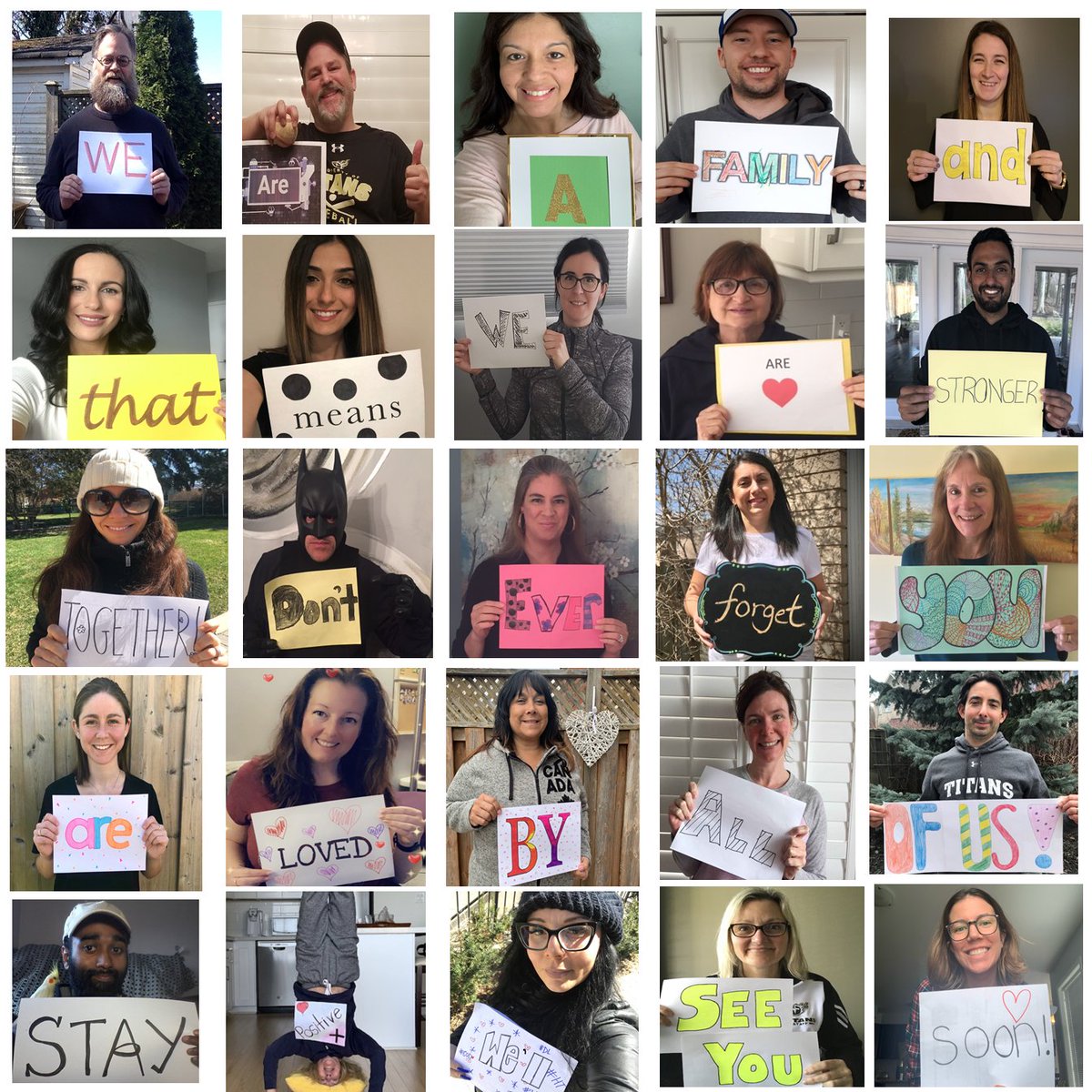 HolyTrinityOak's tweet photo. This is a message from our staff to our amazing HT Family. This was made with a lot of love and care! We miss you all and will see you soon! @HCDSB @MissVtheCYC https://t.co/8JWpdcs5x3