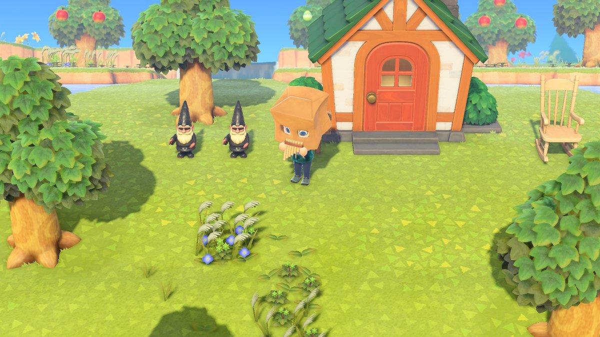 LeeRRBerger's tweet photo. Playing formove the Baghead fans. #AnimalCrossing #ACNH #NintendoSwitch https://t.co/e01isv4yCz