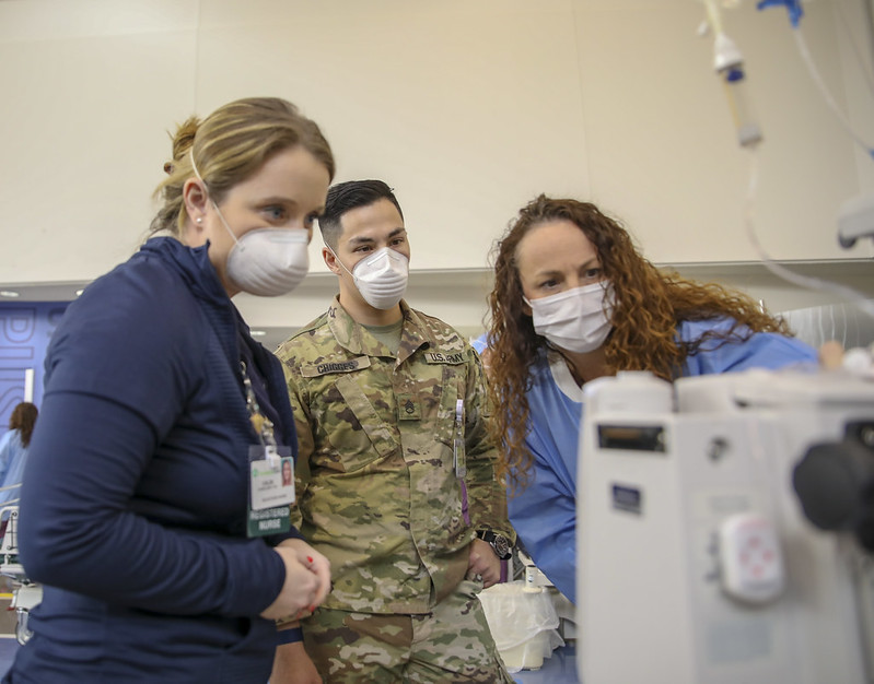 christianacare's tweet photo. A team of @DelawareNG #CitizenAirmen and #CitizenSoldiers recently assisted medical staff from ChristianaCare, @AIDHC and @SaintFrancisHC
 to set up a new 38 bed field-hospital at @AIDHC as part of nationwide, federal and state efforts for the COVID-19 pandemic. #netDE https://t.co/mWDQ8Qf7Xl