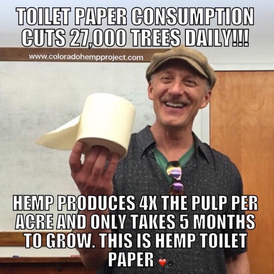 melissa_kismet's tweet photo. #toiletpaper for thought โ
#BetterWith #Hemp #environmentalAwareness
#toiletpapercrisis #environment #WednesdayWisdom ๐ฒ https://t.co/DHZGQIuWbr