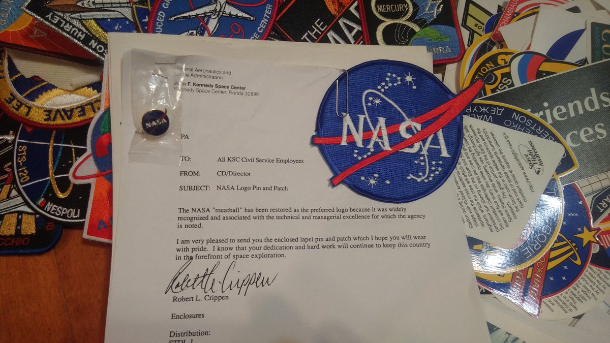 6/ In 1993, in the midst of an effort to get NASA freed from the crippling politics and take missions back to deeper space, the agency revived the meatball. Bob Crippen wrote, “it was widely...associated with the technical and managerial excellence for which the agency is noted”.