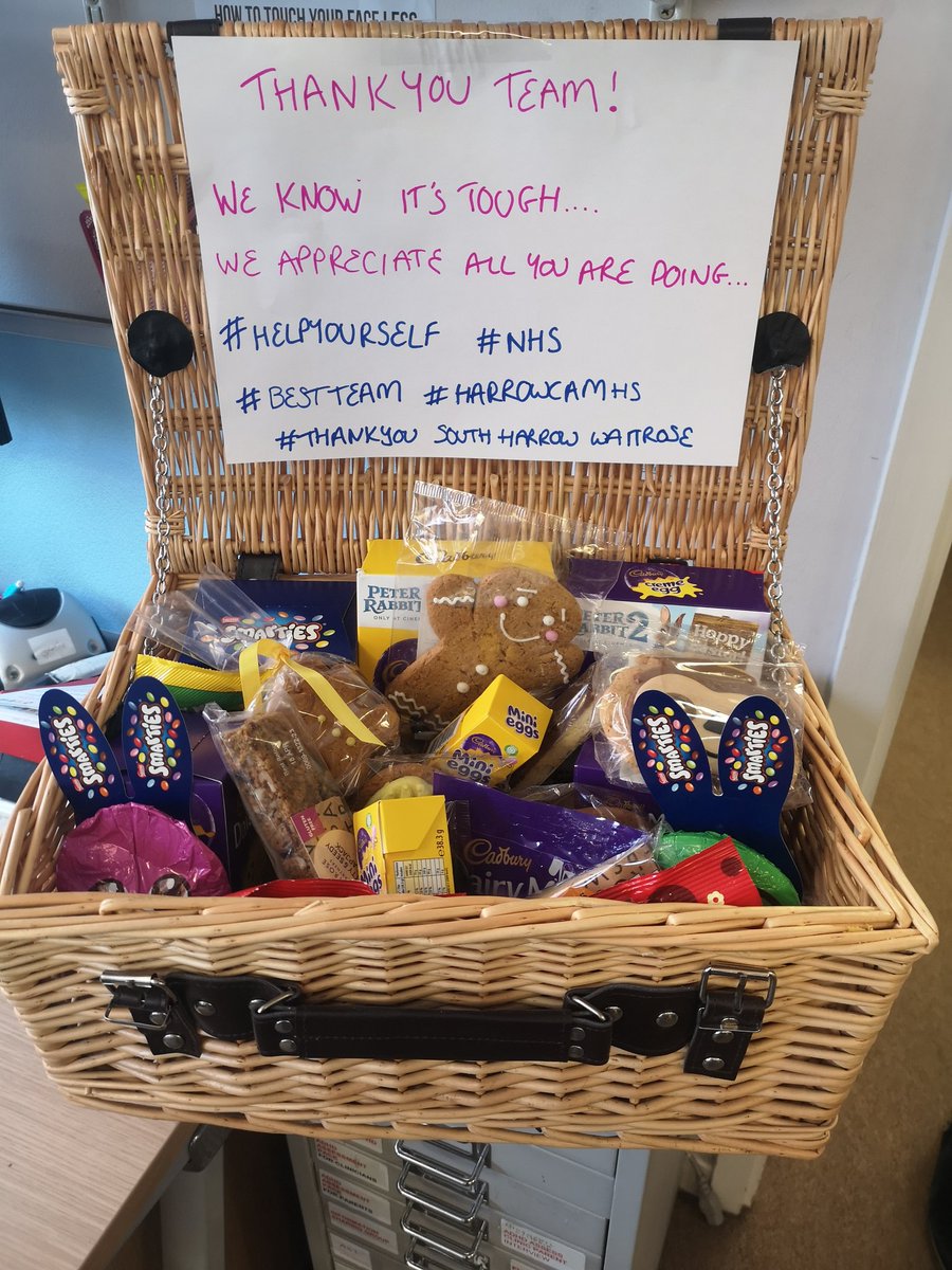 SamDhingra5's tweet photo. @waitrose overwhelmed by generosity! When staff from @waitrose realised @cupoftea77 was buying thank you treats for NHS colleagues, she said they were on the house! Thank you South Harrow Waitrose - Team @CNWLCAMHS appreciated them and your thoughtfulness, so much! https://t.co/KZu2IFECRb