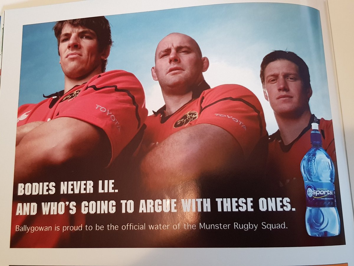 First up from the programme, some ads. Hard to disagree with "these ones" #SUAF  #ClassicMunster  #MunVSal