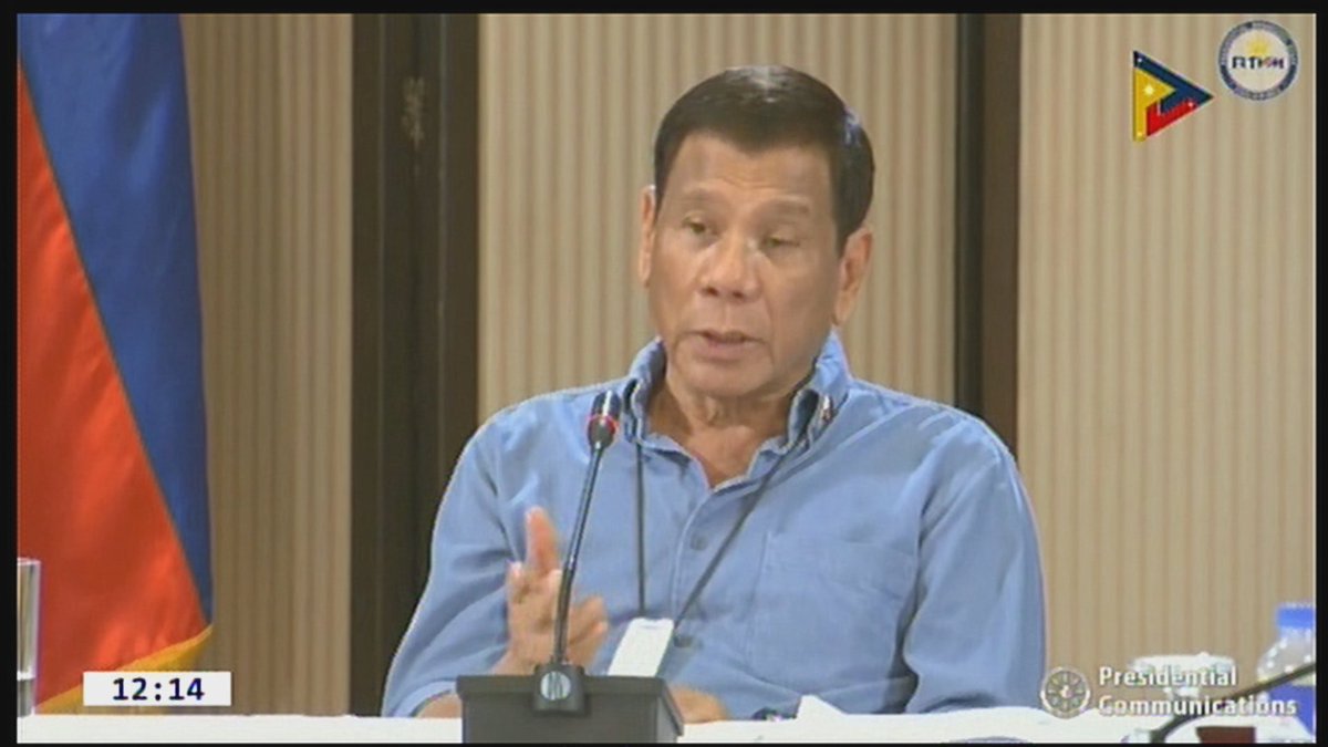 NOW: President Duterte and members of the Cabinet hold public address on   #COVID19