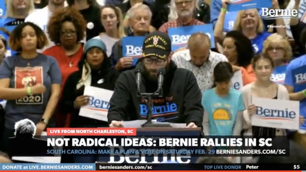 commondefense's tweet photo. Thank you @BernieSanders for your inspirational campaign & leadership with integrity.
Standing together, we can build a multiracial, multigenerational working class movement of military veterans to win an end to the #ForeverWar.
The work continues. #VetsForBernie https://t.co/L4hTKvjPxS