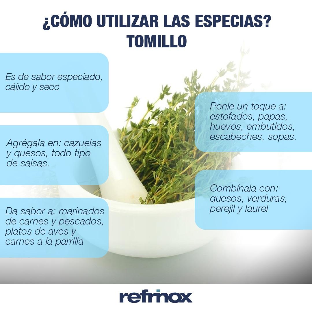 Refrinox's tweet photo. El tomillo es delicioso y aporta una variedad muy buena de sabores a tus platos. ☺️
.
Es excelente en platos de cocción lenta, 🍛facilita la digestión y realza el sabor en platos muy grasos.🍲
.
Esta es nuestra guía rápida de cómo usar el Tomillo.😎🔥
#Especias #tomillo #Refrinox https://t.co/3cNGCRpyXb
