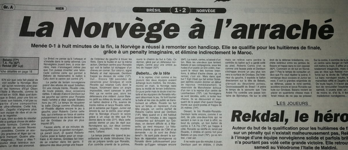 Suite à cette énorme "erreur d'arbitrage", les médias se déchaînent. La presse allume l'arbitre de toute part. Et L'Équipe n'y va pas de main morte.