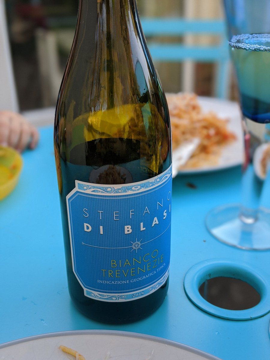 davidjteague's tweet image. Nice bit of alfresco dining tonight with a very very good bottle of #Trevenezie White by Stefano Di Blasi from @NakedWines. 

Have I chosen a great week for a spot of holiday or what!